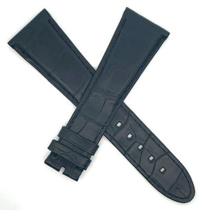 Montblanc Men's 24mm x 18mm Black Alligator Leather Watch Band Strap FUB