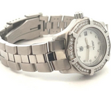 Tag Heuer Ladies Professional MOP Diamond Dial Stainlees Steel Watch WN131J