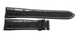 Perrelet 1777 Men's 22mm x 18mm Black Alligator Leather Watch Band Strap