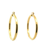 Gold tone Women's Round Hoops Earrings