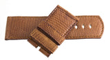 LOCMAN Men's 31mm x 30mm Brown Lizard Leather Watch Band