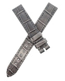 Bvlgari Women's 13mm x 13mm Gray  Leather Watch Band