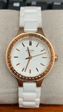 DKNY NY2251 Chambers White Dial White Ceramic Strap Women's Watch