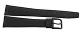 Revue Thommen 20mm Black Leather Black Buckle Watch Band Strap