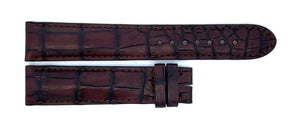 Montblanc 19mm x 17mm Brown Alligator Leather Watch Band Strap FTE