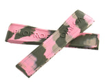 Omega Ploprof Men's 24mm x 20mm Pink & Green Camo Rubber Watch Band Strap