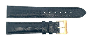 Raymond Weil 18mm x 16mm Black Alligator Leather Watch Strap Band