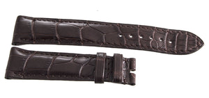 Bvlgari 21mm x 16mm Dark Brown Leather Watch Band 100128955 (M)