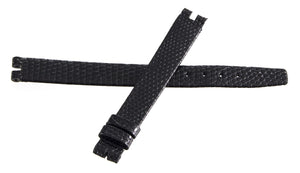 Girard Perregaux 11mm x 10mm Black Lizard Leather Watch Band
