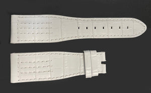 Chopard 24mm x 18mm White Alligator Watch Band Strap B1111