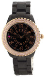 Betsey Johnson Women's A126-10 BJ4240 Black Dial Black Bracelet Watch 37mm