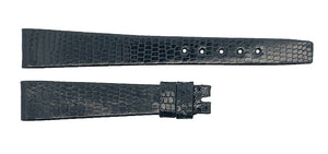 Girard Perregaux 11mm x 7mm Black Lizard Leather Watch Band Strap