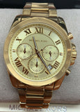 Michael Kors MK6366 Brecken Gold Dial Gold Tone Chronograph Women's Watch