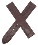 Cartier 18mm x 18mm Brown Leather Watch Band Strap KDA3LM52