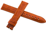 LOCMAN WOMENS 16MM ORANGE ALLIGATOR LEATHER WATCH BAND STRAP