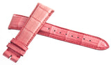 Michele Women's 20mm Pink Alligator Leather Watch Band Strap