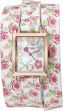 Betsey Johnson Women's BJ00670-07 Floral Double Wrap Strap Pink Floral One Size