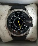 Diesel DZ1295 Black Dial Black Leather Strap Men's Watch