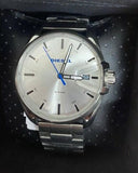 Diesel Mens MS9 Silver Dial Grey Stainless Steel Bracelet Watch DZ1864