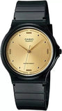Casio Men's Quartz Champagne Dial Black Resin Analog Watch MQ76-9A
