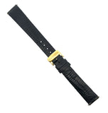 Tiffany & Co 18K gold Buckle 16mm Black Lizard Women's Band