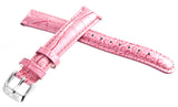 Invicta Womens 16mm Light Pink  Leather Watch Band Strap Silver Pin Buckle