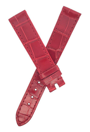 Chopard 16mm x 14mm Shiny Red Alligator Watch Band 105/70