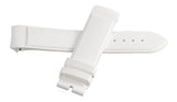 Jaquet Droz 21mm x 20mm White Rubber Watch Band Strap