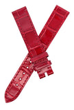 Chopard 15mm x 14mm Red Alligator Leather Watch Band Strap 105/70
