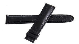 Montblanc Men's 19mm x 17mm Black Alligator Leather Watch Band FTB
