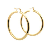 Gold tone Women's Round Hoops Earrings