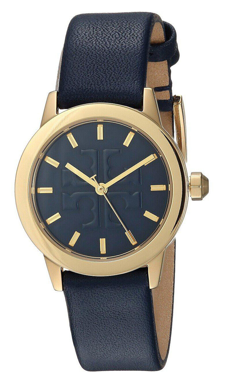 Tory Burch TBW2001 Gigi Blue Dial Blue Leather Strap Women's Watch