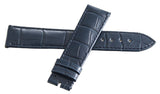 Authentic Corum Swiss 20mm x 18mm Navy Blue Alligator Leather Watch Band 91-30