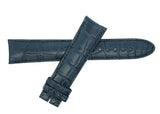 Montblanc Men's 19mm x 17mm Navy Blue Alligator Leather Watch Band FWH