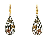 Gold tone Women's Tear Drop Earrings