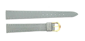 14mm Raymond Weil Women's Gray Leather Watch Strap Band