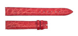 12mm Baume & Mercier Women's Red Alligator Leather Watch Band Strap