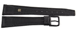 Revue Thommen 20mm Black Leather Black Buckle Watch Band Strap