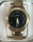Fossil BQ2332 Modern Century Black Dial Gold Tone Stainless Steel Men's Watch