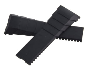 Gerald Genta Men's 31mm x 20mm Black Rubber Replacement Band Strap