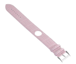 Pequignet Sorella 24mm Pink Alligator Leather Watch Band Strap
