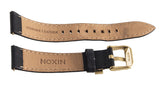 Authentic Nixon 18mm Black Leather Watch Band With Gold Buckle