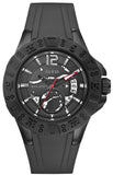 Guess W0034G3 Magnum Black Dial Black Silicone Strap Men's Watch