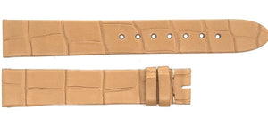 Montblanc 14mm x 13mm Beige Alligator Leather Women's Watch Band Strap FZH