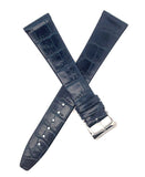 Raymond Weil Men's 18mm Navy Blue Leather Watch Band W/ Silver Buckle