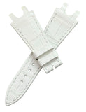 Ulysse Nardin 23mm White Alligator Leather Watch Band