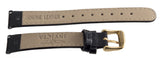 Invicta Womens 16mm x 14mm Black Patent Leather Watch Band W/ Rose Gold Buckle