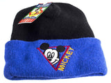 Micky Mouse Aqvila Black and Blue Acrylic Beanie Hat