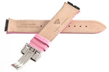 Aqua Master 19mm Widens to 22mm Pink Leather Special Watch Band Strap