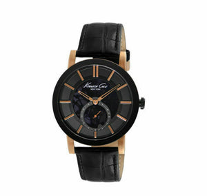 Kenneth Cole  New York KC8045 Three-Hand Leather - Black Men's watch